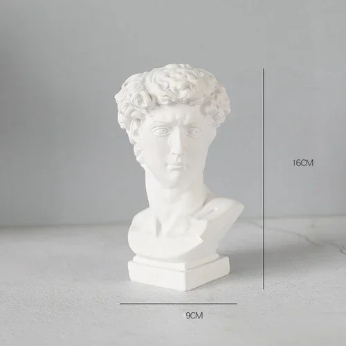 Vaso da fiori a forma di testa - Busto in stile greco - Piccolo vaso decorativo - Vaso per piante grasse - Vaso per fiori secchi - Italia