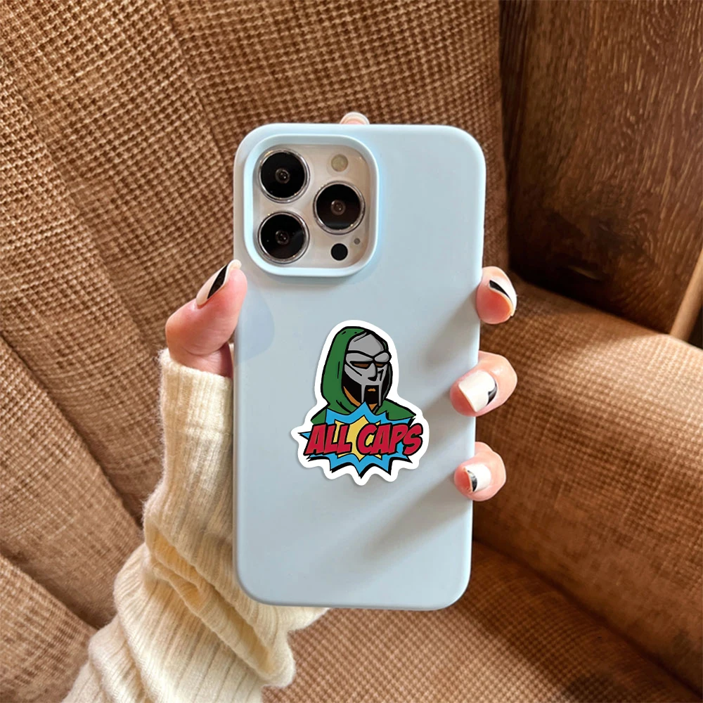 50PCS Hip Hop Rapper Mf Doom Aufkleber Sänger Graffiti DIY Skateboard Telefon Gepäck Laptop Gitarre Spielzeug Aufkleber Aufkleber Für fan – Detail 5