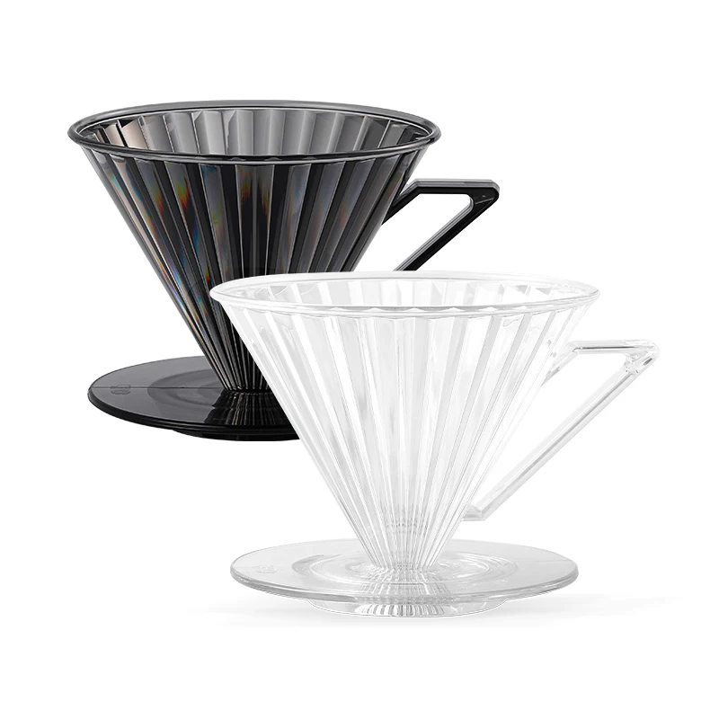 

MHW-3BOMBER Pour Over Coffee Dripper With Handle Drip Coffee Cone Filters Delicate Shatter-Resistant Filter Cups Barista Tools