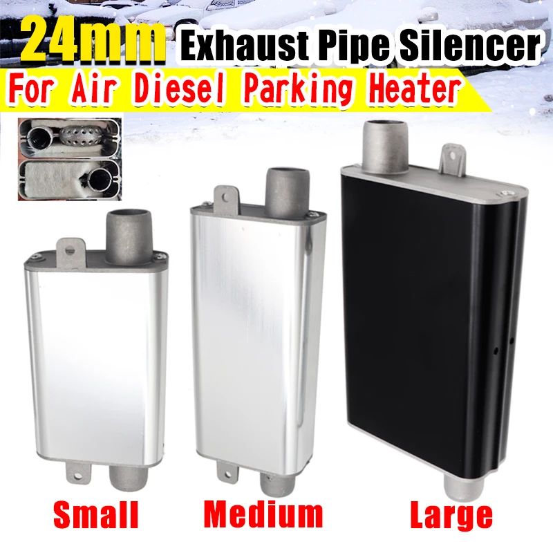 24mm Muffler Silencer S Curved Air Diesel Parking Heater Exhaust Pipe For Webasto Eberspacher
