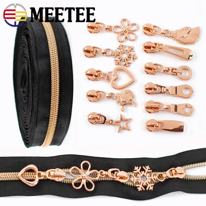 Nylon Zippers Sliders Puller Decorative Zipper Cursors Decorative