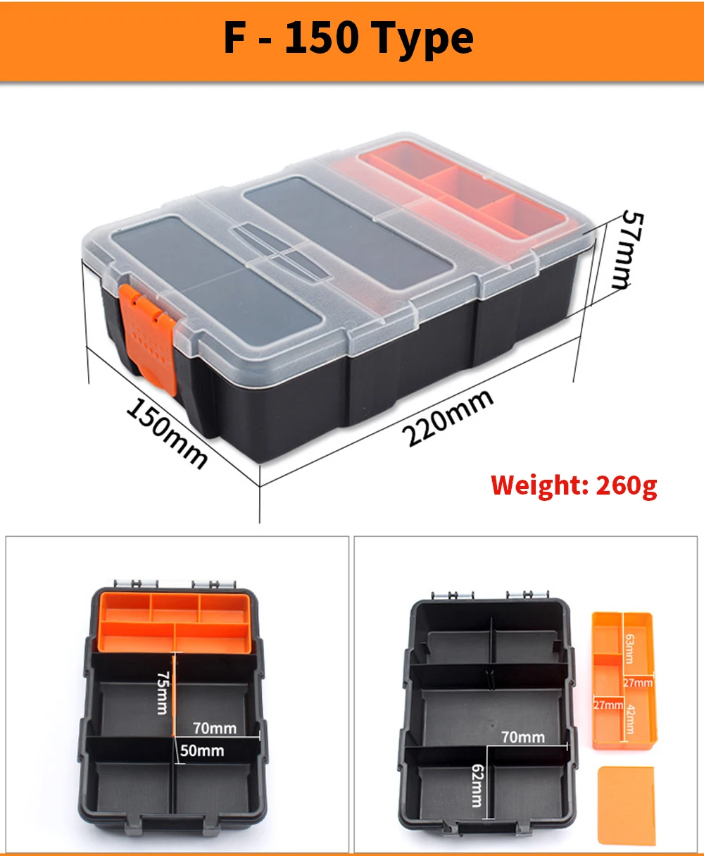 plumbers tool bag Multifunctional Hardware Toolbox Plastic Box Instrument Case Portable Storage Box Equipment Tool Case garden tool bag