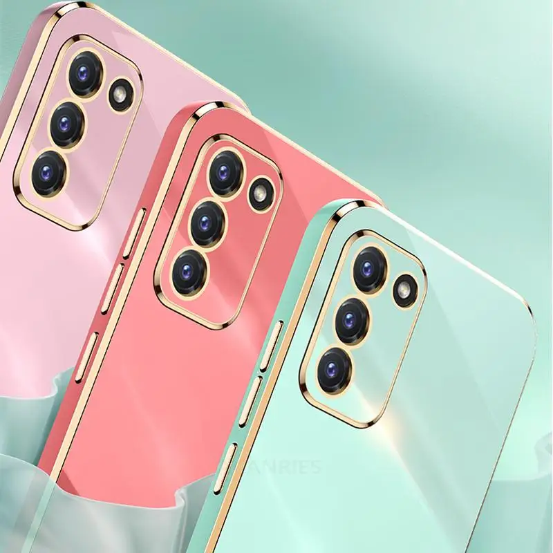 Elegant Plating Silicone Ring Holder Stand Phone Case