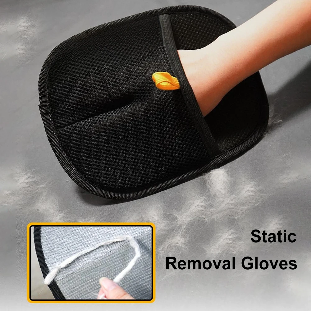 1/2/3/4/5pcs Pet Hair Remover Gloves Pet Hair Remover Mitt Deshedding Brush Glove for Dog Cat Rabbit with Long/Short/Curly
