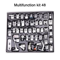 Deluxe Sewing Machine Presser Foot Kit - Braiding, Blind Stitch, Overlock & Zipper Tools (11-82 Pieces) (Press foot 48pcs)