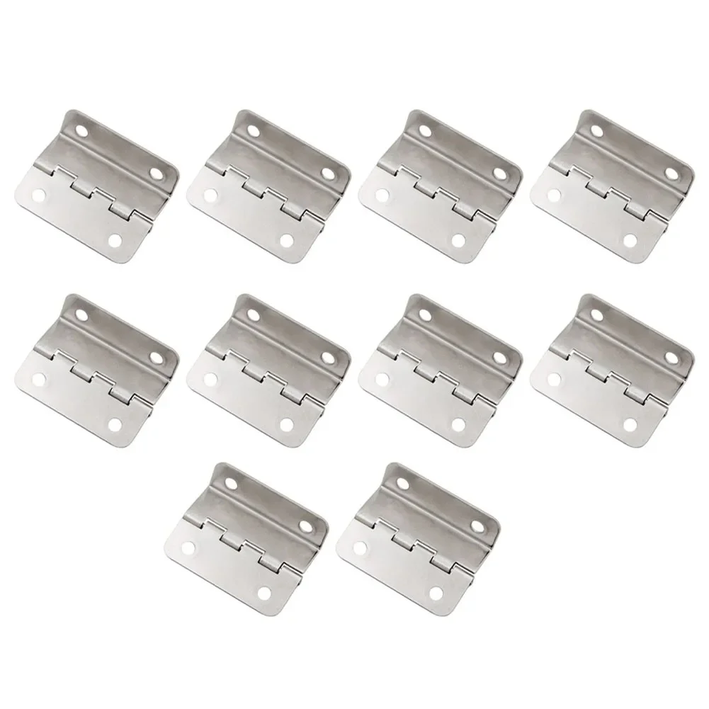 Furniture Hinge Hardware Accessories Hinges Hardware Wooden Box Tri-Fold 10PCS 4-Hole Hardware Accessories Hinge Home Hardware