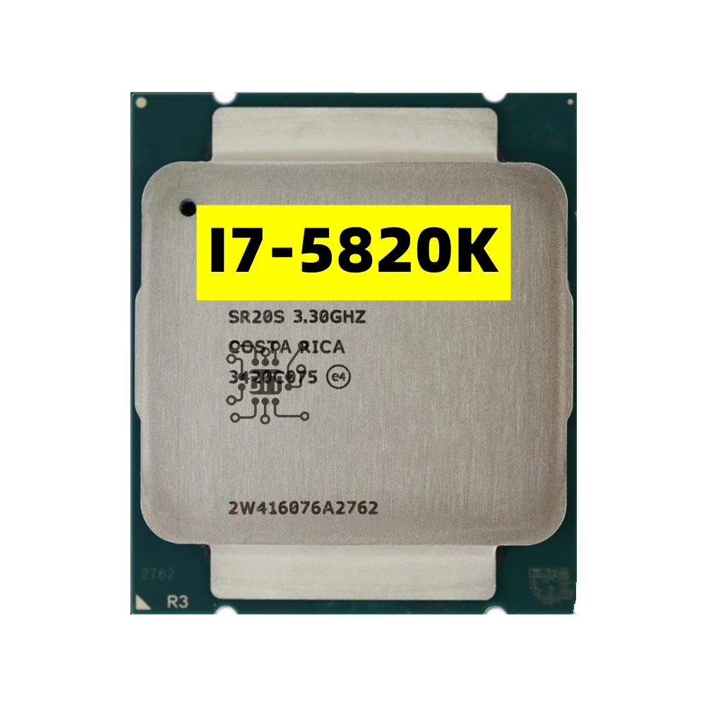 Core I7 5820K Cpu 3.30Ghz 15M 6 Core 12 Thread Processore Lga2011-3 I7-5820K
