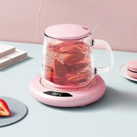 1-5PC Coffee Mug Warmer USB Constant Temperature Coaster 3-Gear Cup Warmer Milk Tea Water Heating Pad Cup Heater for Home Office 2