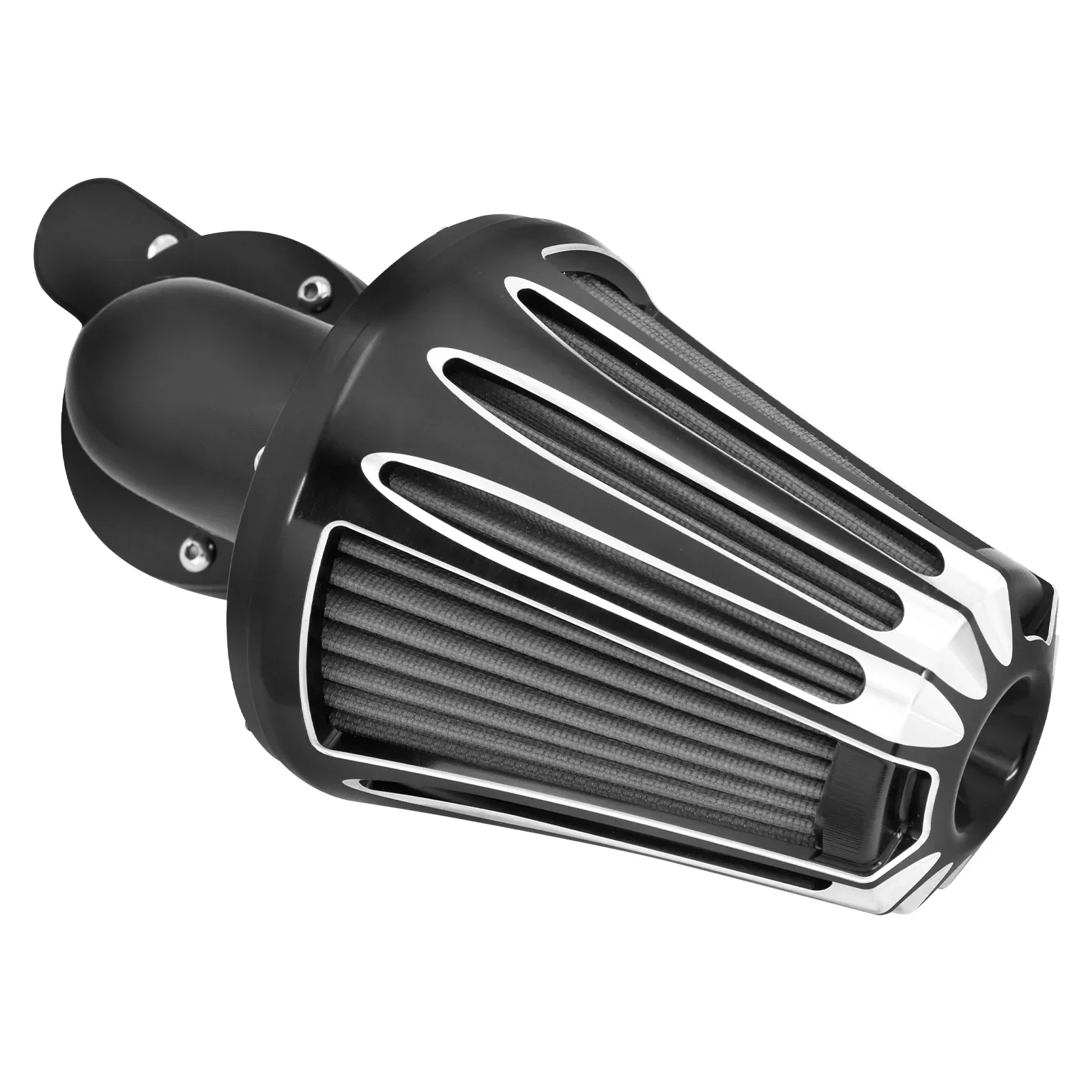Moto CNC Filtro Aria Filtro di Aspirazione Per Harley Sportster XL 883 Touring Road King Electra Street Glide Softail Fat Bob Dyna - Image 3