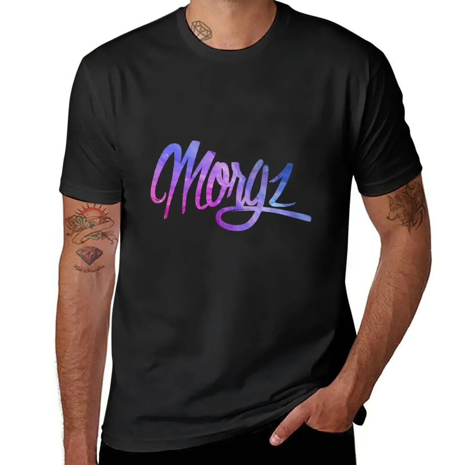 Молодежная Футболка с логотипом галактики Morgz, летние футболки для мужчин