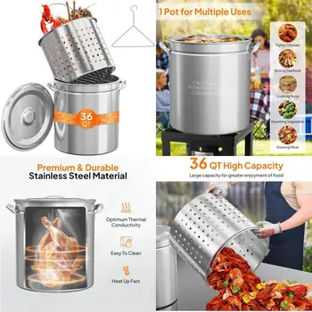 36QT Seafood Boil Pot 1