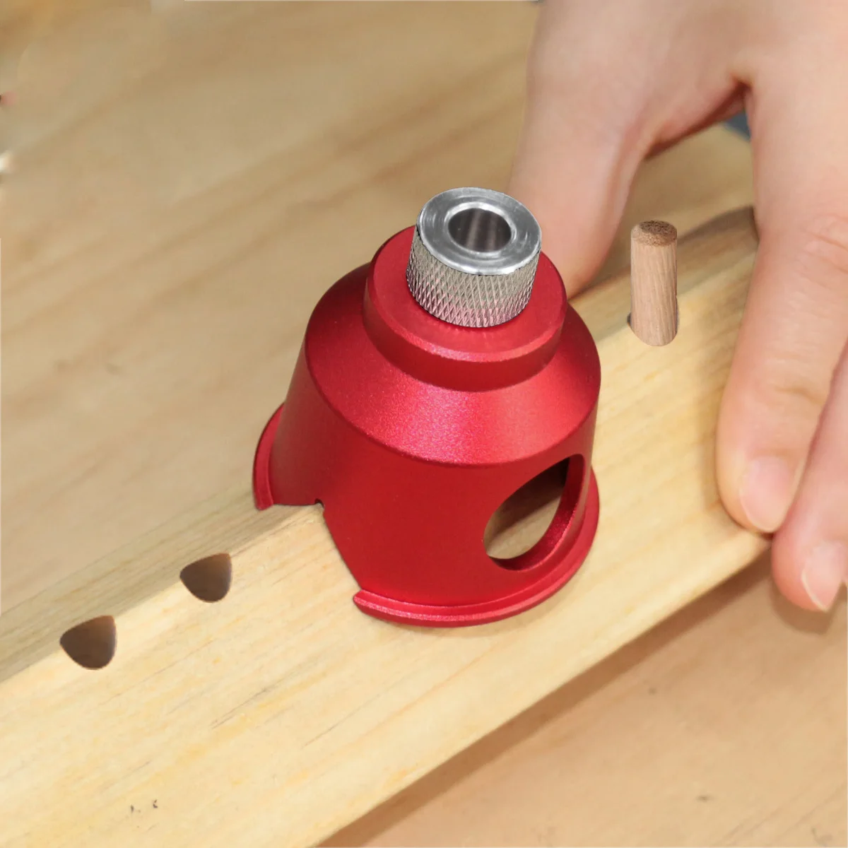 8 Steel Drill Bushings Vertical Drill Guide Pocket Hole Jig with 3-10mm Drill 90 Degree Straight Hole Drilling Positioner