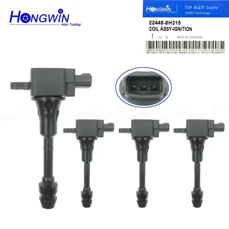 

4 шт. 22448-8H315 катушки зажигания для Nissan Sentra X-Trail T30 Primera Altima 2.5L 02-13 22448-8H314 22448-8H300 22448-8H310