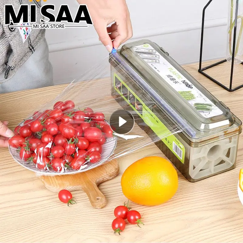 Cling Film Dispenser Convenient Dust-proof Fresh Keeping Food