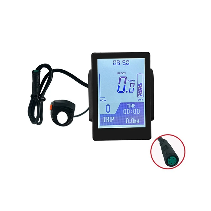 

New E-Bike Display DS104 Large Screen Display Screen For Bafang Mid Motor BBS01 02 HD Display Electric Bicycle Parts