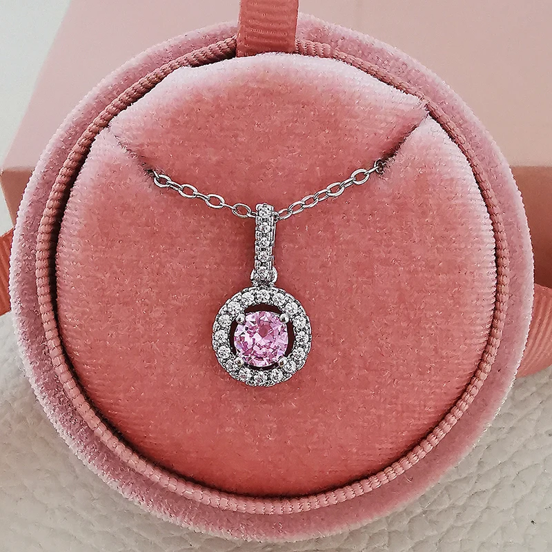 2pcs Per Set Pink Classic Luxury Real Silver Color Jewellery Set for Wedding Bridal Love Dubai African Muslim India J5848
