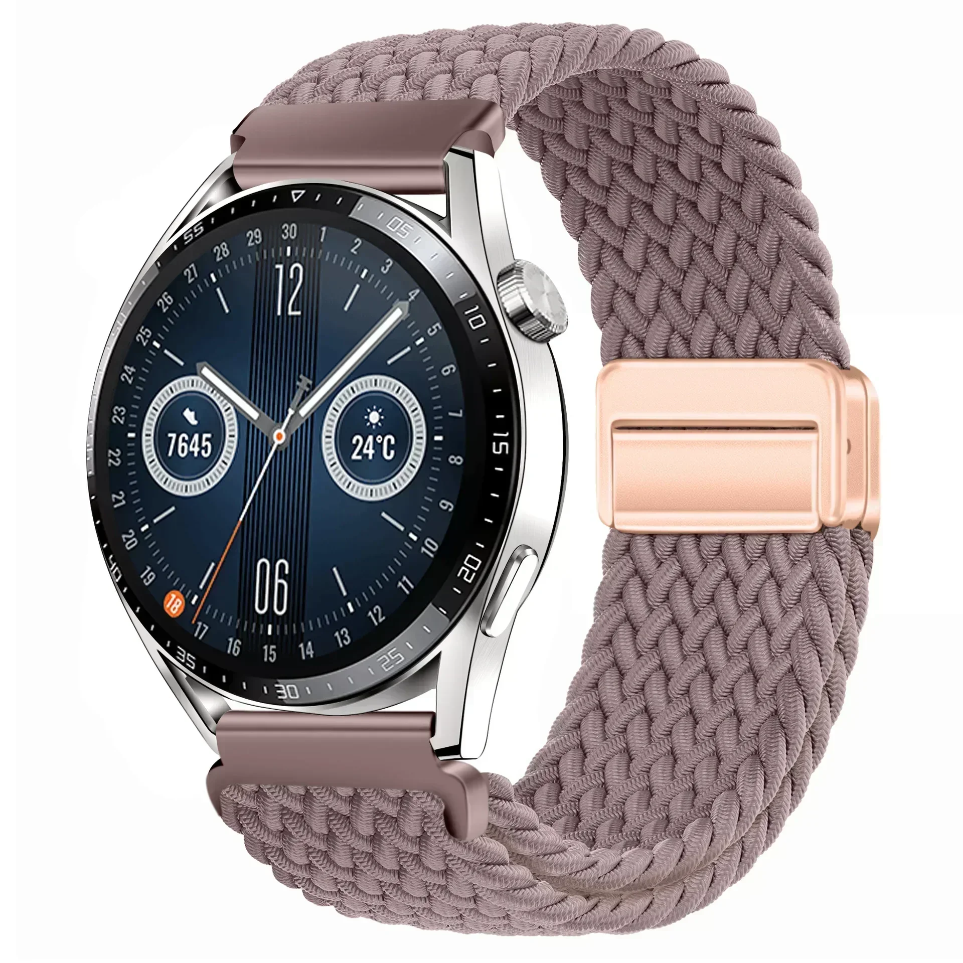 Magnetic Braided Solo Loop Sport Watchband - 22mm/20mm Wrist Bracelet