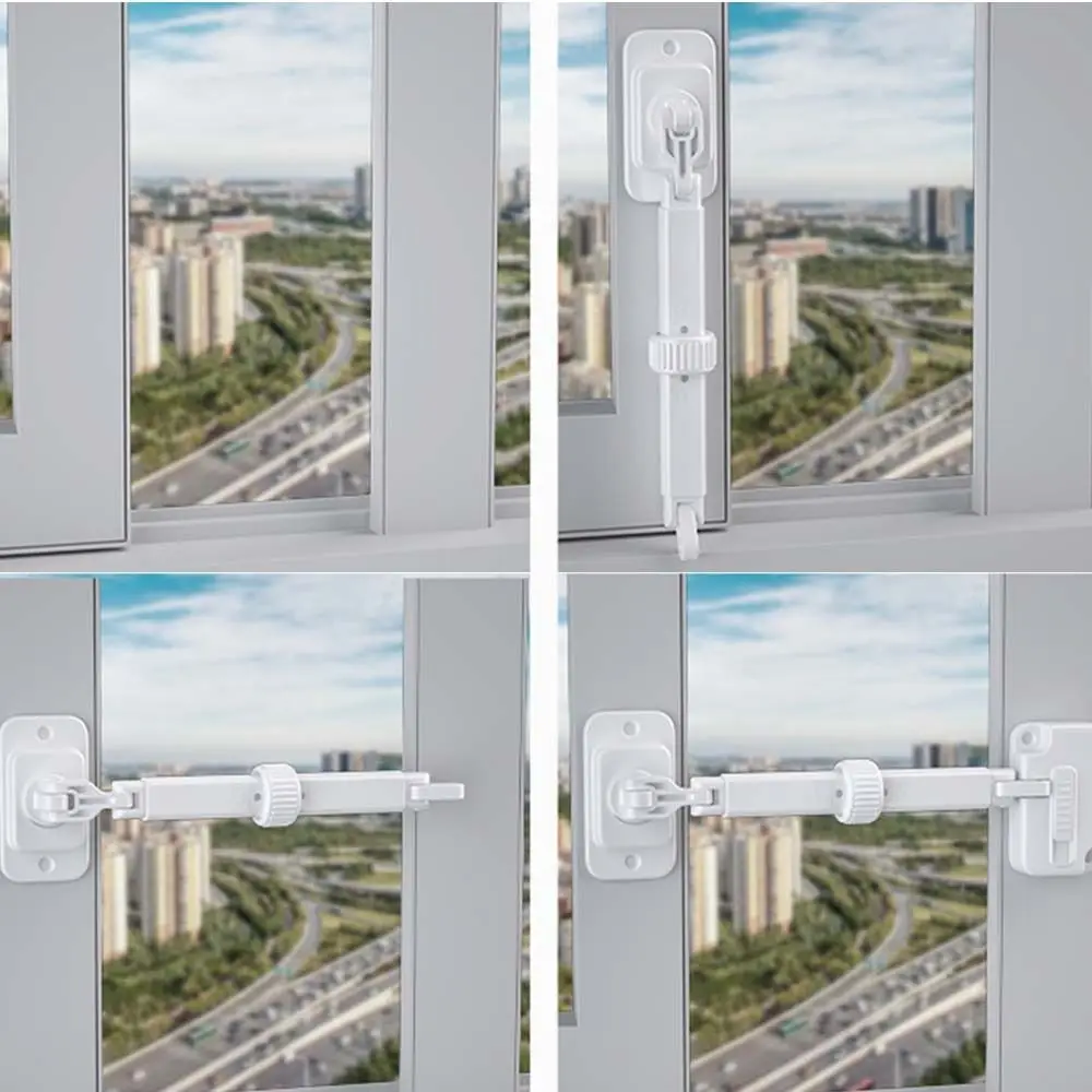 Window Lock Perforation-free Sliding Flat Child Safety Anti-theft ABS