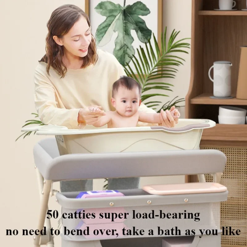 Portable Baby Multifunction Diaper Conversion Table Care Desk Diaper Table Nursing Adjustable Foldable Newborn Care