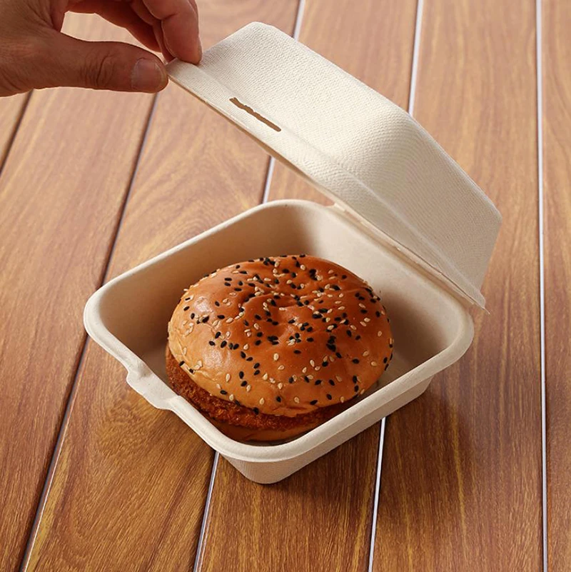 【Nice】10pcs Disposable Bento Food Containers Baking Dessert Cake Bowl Packaging Burger Snack Boxes Microwavable Home Lunchbox - 6