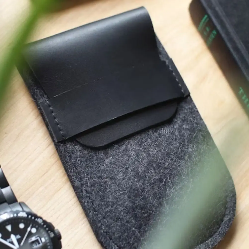 Dust Protect Gift Felt Leather Organizer Watch Case Watch Pouch Storage Bag Protection Bag For Travel