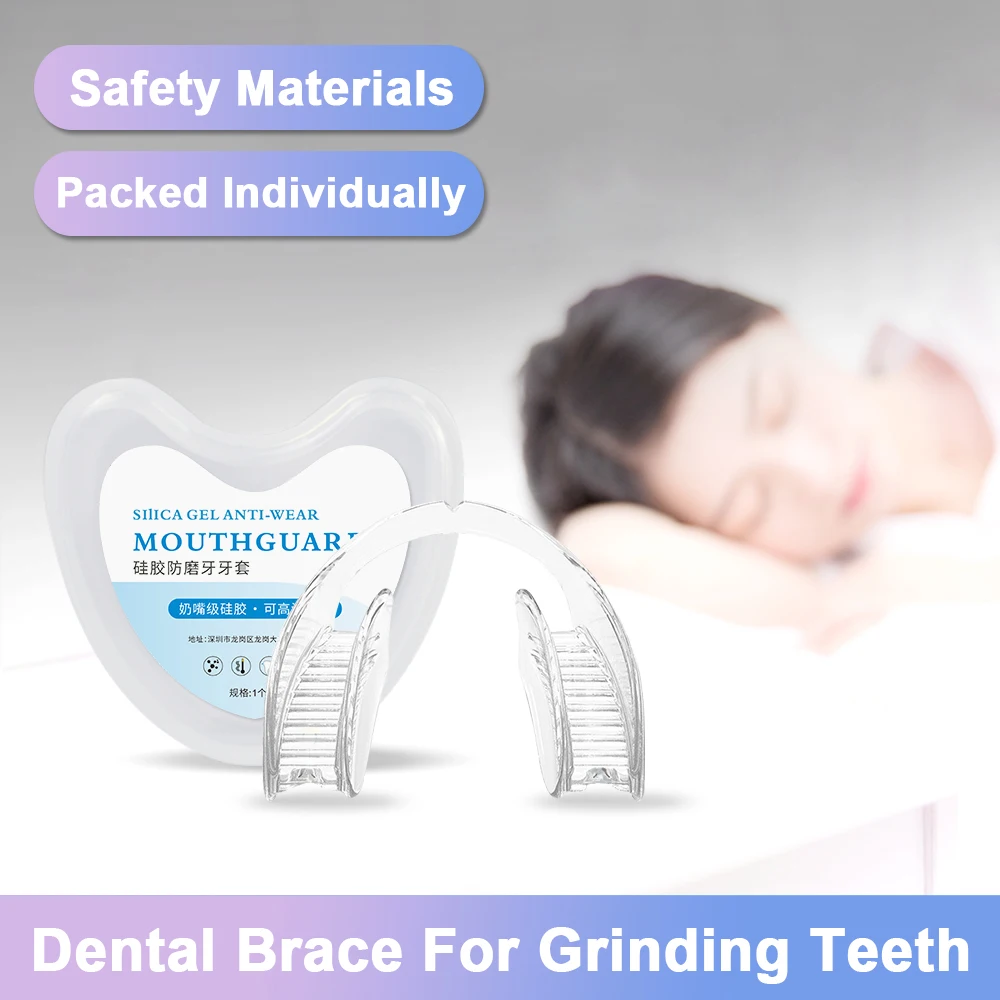 Silicone Mouth Guard Bruxism Grinding Teeth Dental Braces Molar Sleep