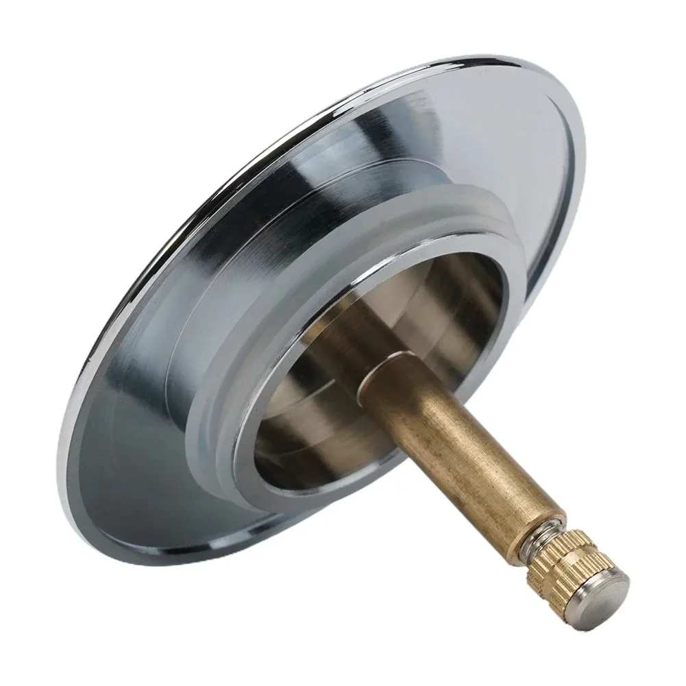 Tappo Scarico Vasca Push-Up Cromato 69mm - Ricambio Click Clack Per Vasca Da Bagno - Foto 3