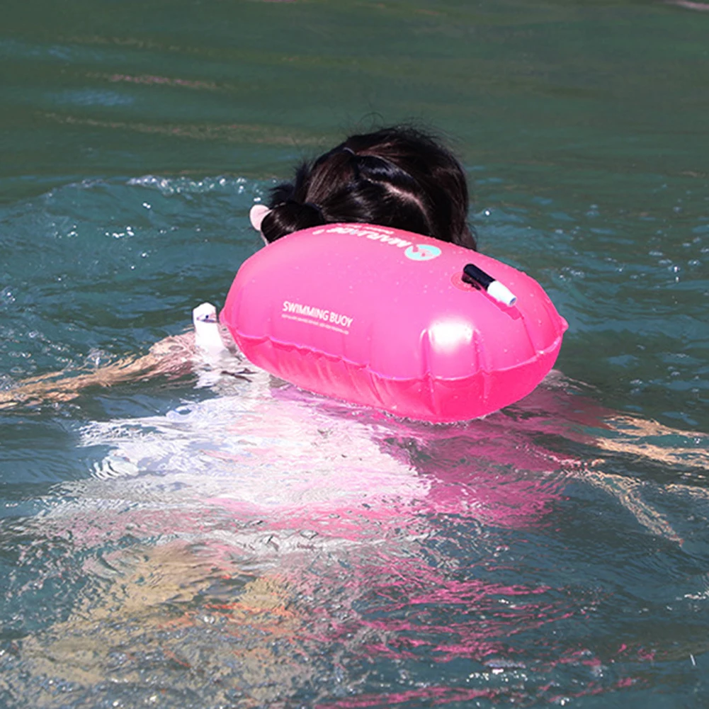 Inflatable PVC Swimming Buoy Tow Float Dry Bag Air Bag Water Sport Safety Bags swimming buoy rope float buoy
