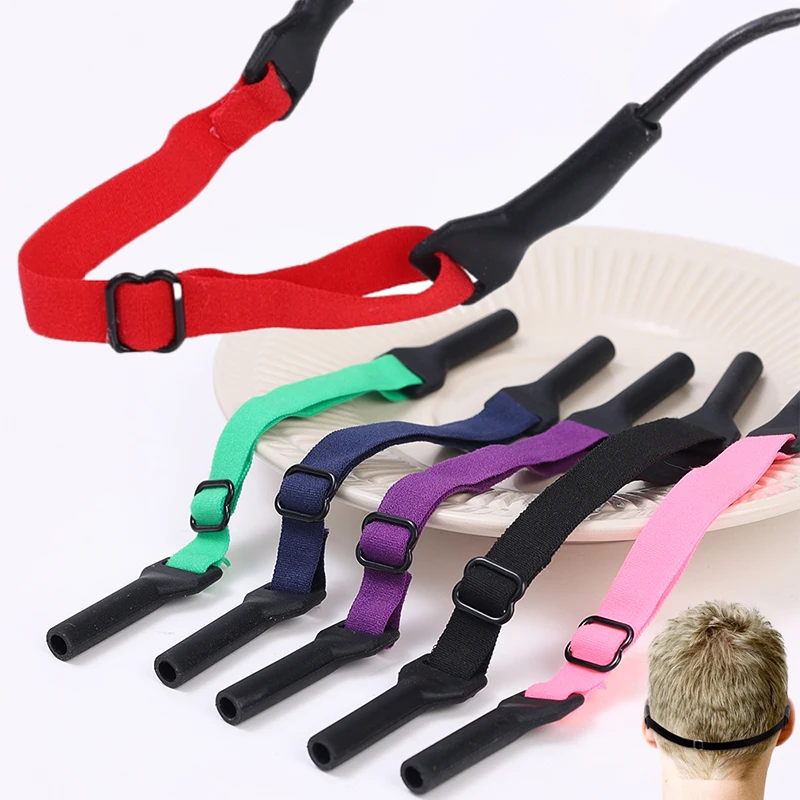 

5pcs Elastic Rope Chain Eyeglasses Straps Solid Sport Glasses Cord Eyewear Strap Lanyard Adjustable Anti-Slip String Cord Holder