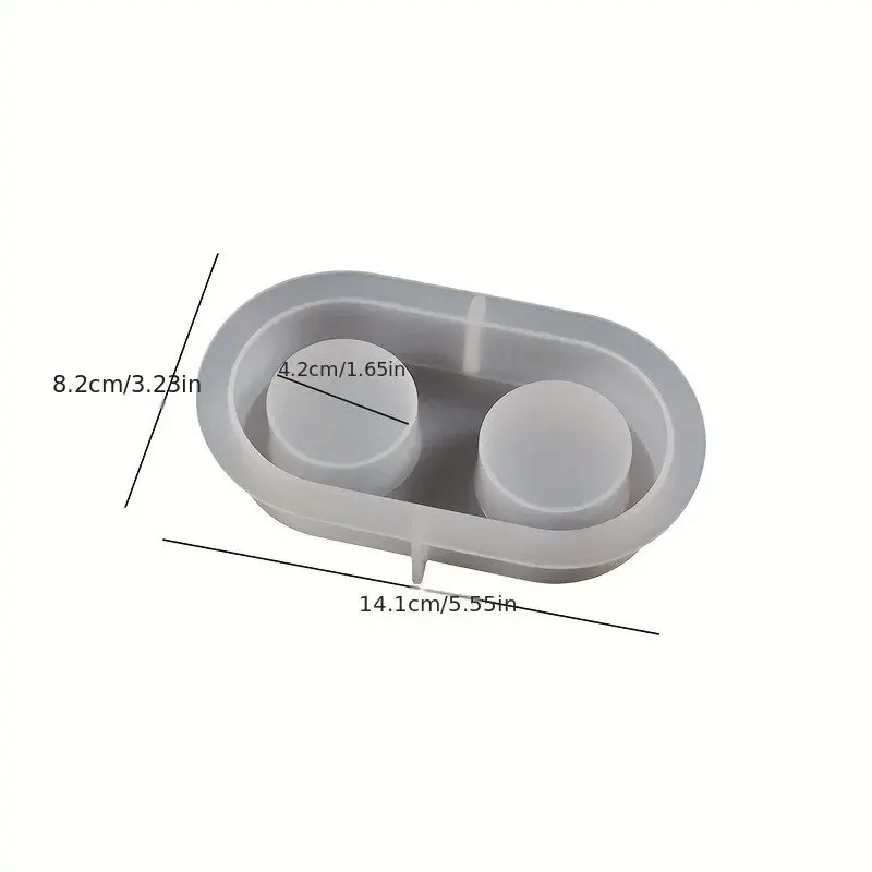 قالب سيليكون لحامل شموع الجبس - راتينج DIY، طين بو...