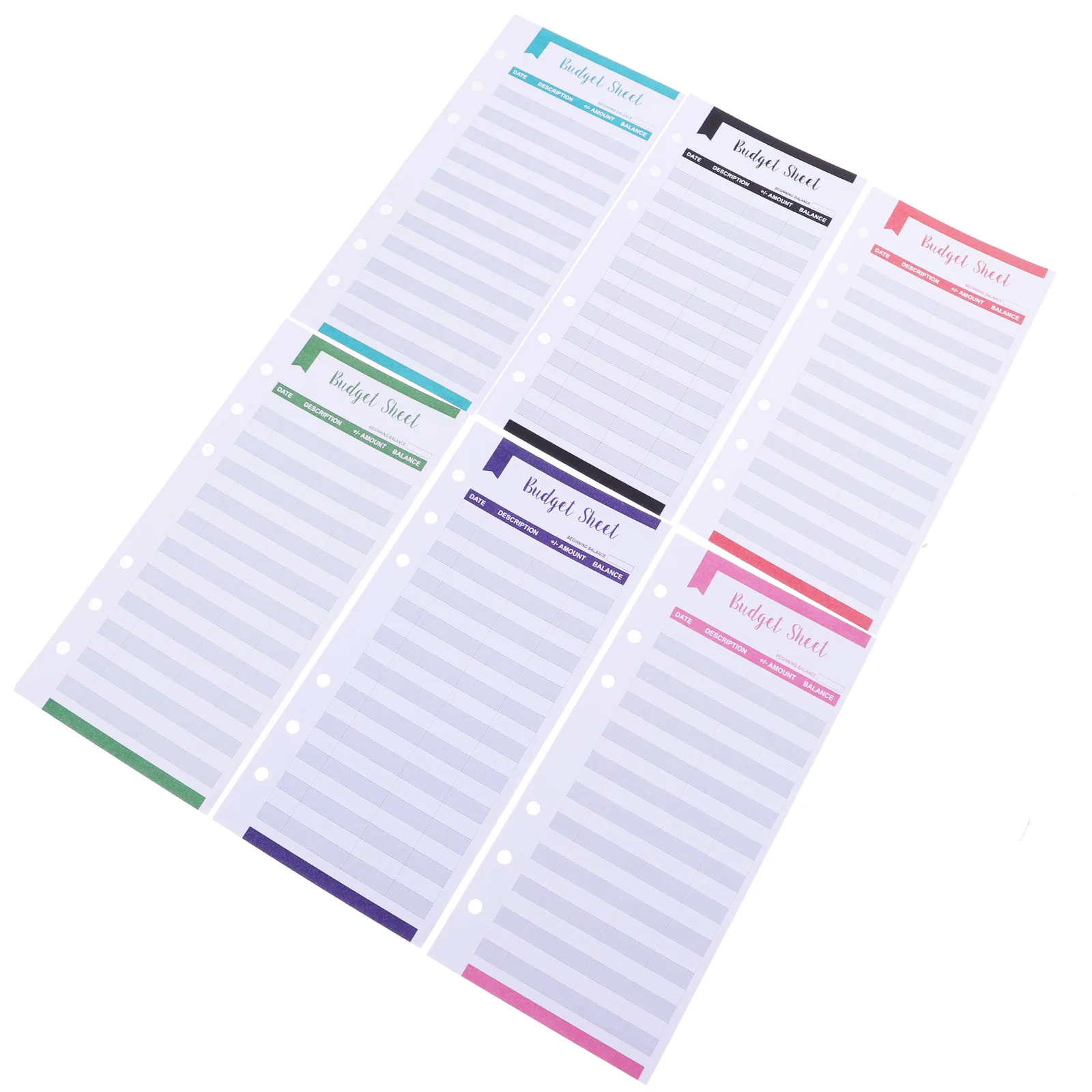 Island 20pcs Expense Budget Sheets, Organisateur de factures pour