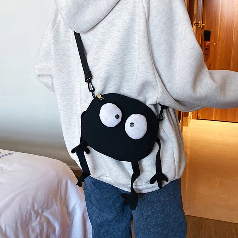 Cartoon Big-eyed Monster Women's Messenger Bag Crossbody