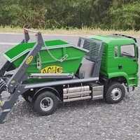 NEW  RC Truck 4*4 Hydraulic Metal Skip Loader TGS 1/14 Remote Control Swing Arm Dump Car 3 Speeds Light Sound Set Model Toys 2