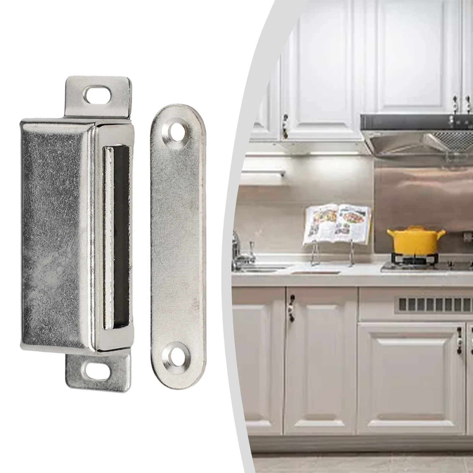 Magnetic Catch Latch Door Lock Heavy Duty Cabinet Magnet Kitchen Latch Catch With Screws Furniture Hardware