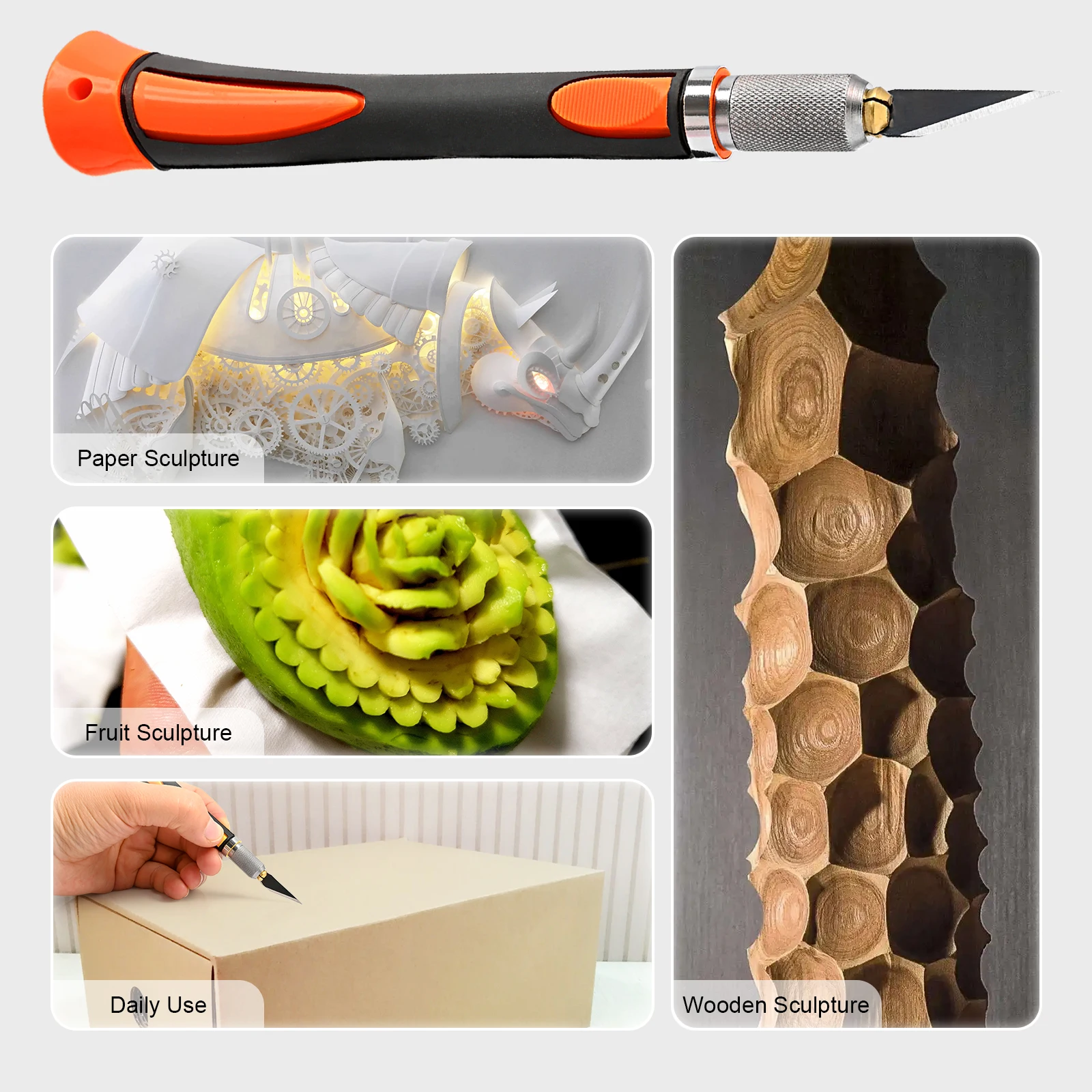 EHDIS Carbon Steel Blades Craft Knife For Cutting Window Tint Vinyl Film Sticker Precision DIY Artwork Cutting Wood Carving Tool