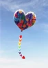 Free Delivery of Heart-shaped Soft Kites Inflatable Nylon Adult Kites Cometa Gigante Kite for Kids Tear Resistant Easy To Fly 2