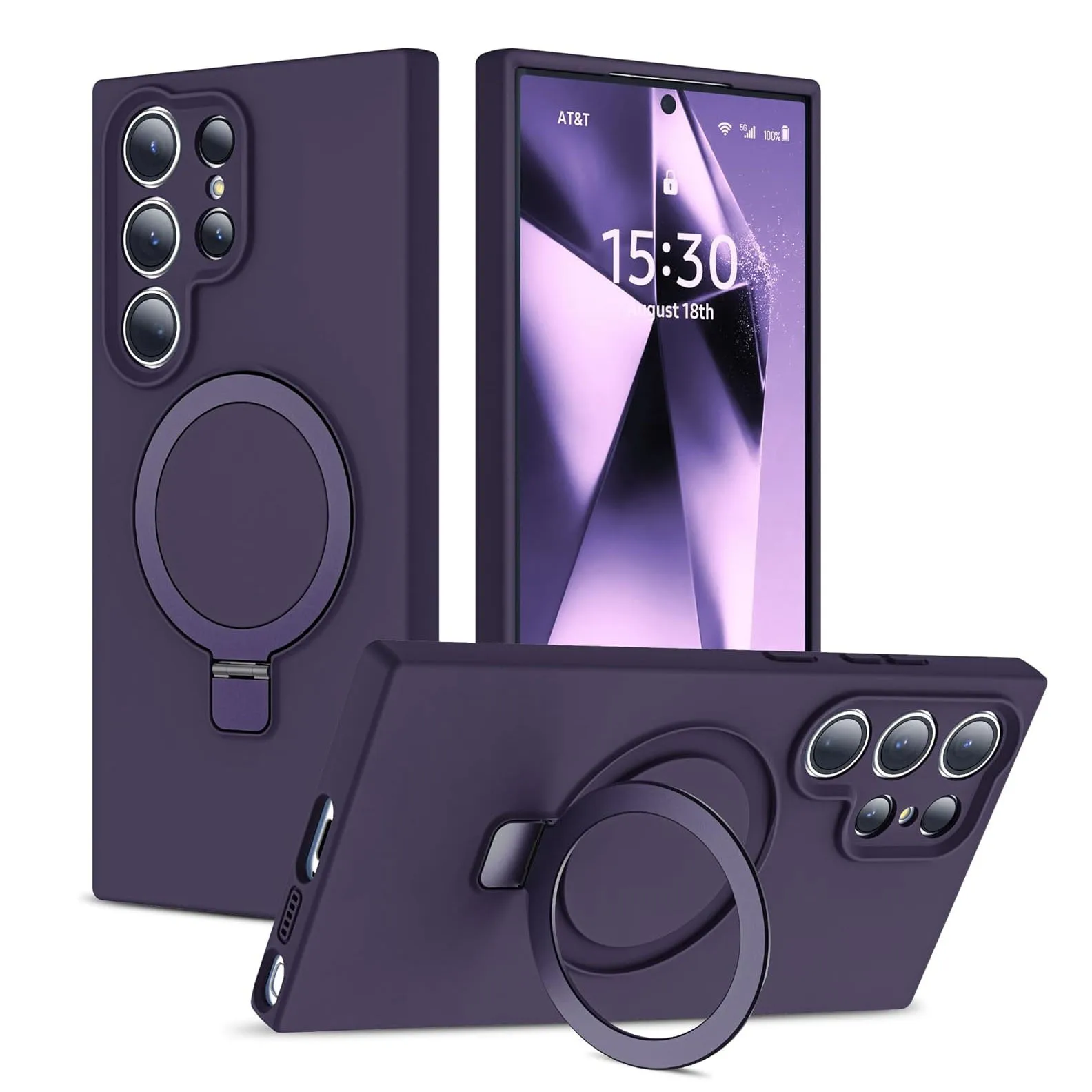 Liquid Silicone Magnetic Soft Phone Case Cover