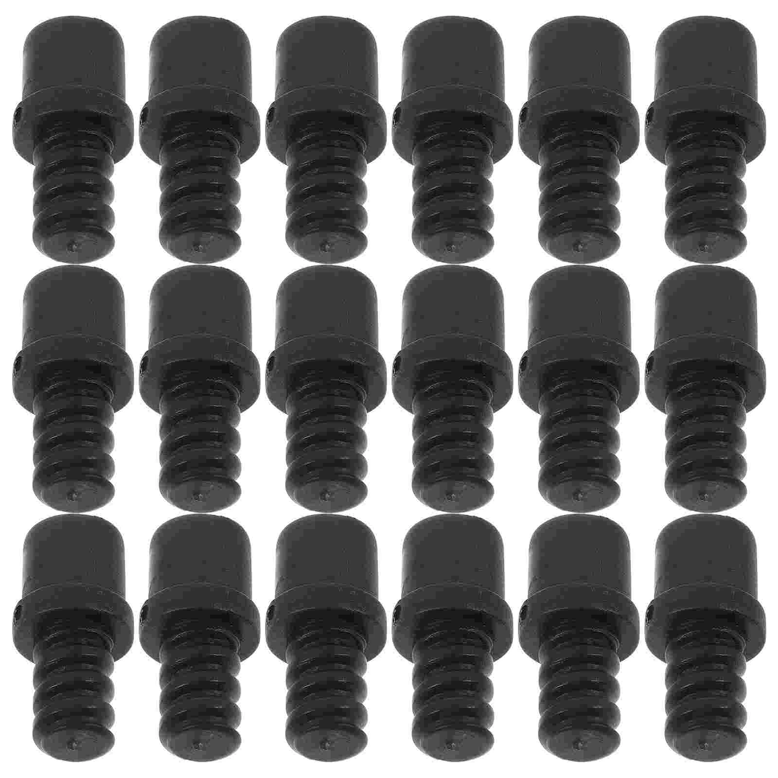 

20 Pcs Brush Handle Connector Toilet Pole Repair Kit Component Supplies Plastic Threaded Tip For Tips