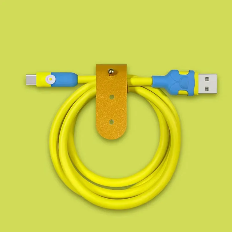 รูปสินค้า สายชาร์จ USB-C ซิลิโคนนุ่ม 6A ชาร์จเร็ว Samsung Huawei Xiaomi
