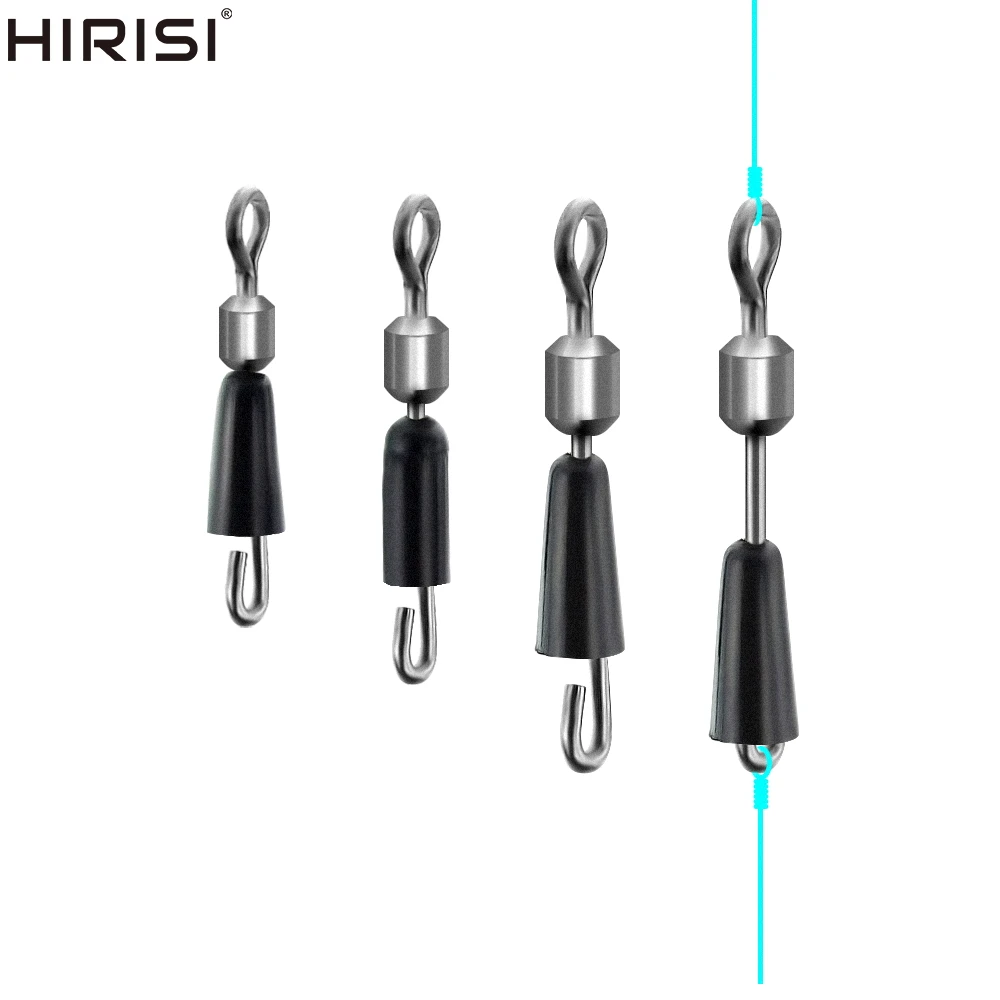 20pcs Carp Fishing Quick Change Swivels For Feeder Fishing Line Clips