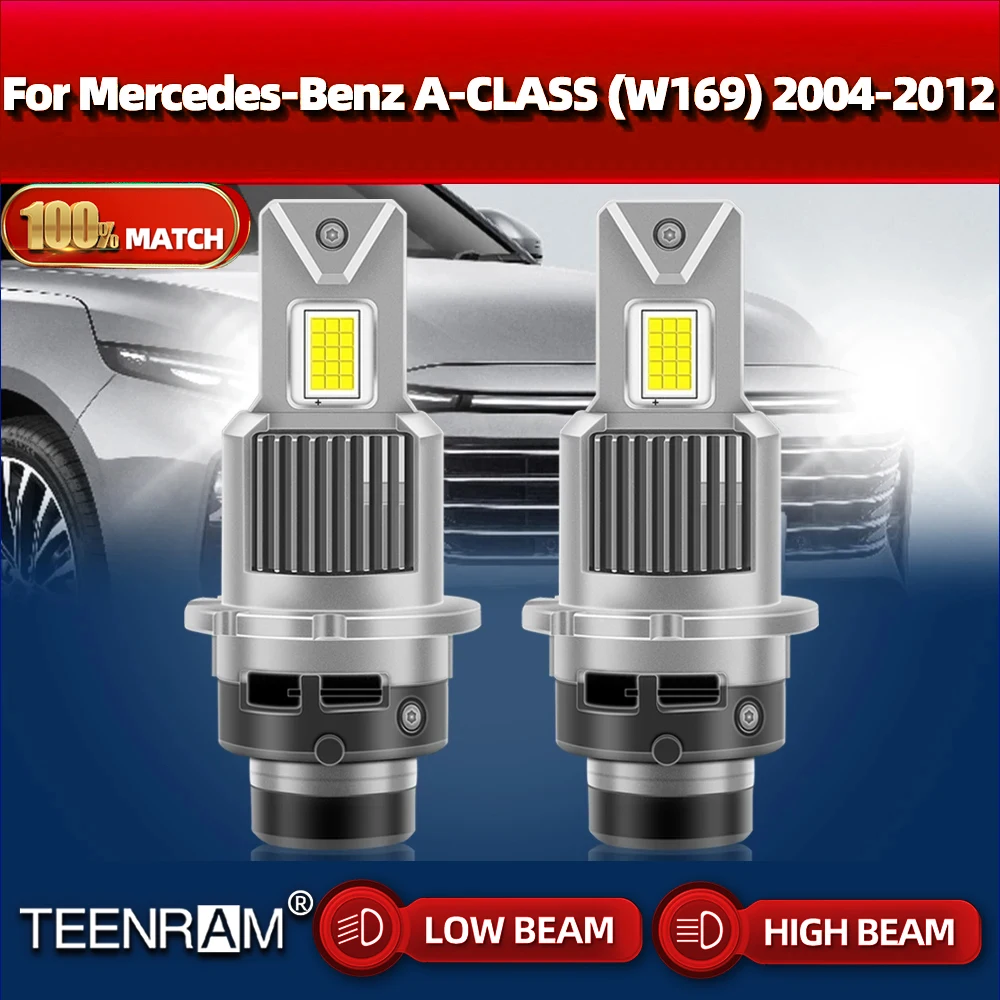

60000LM HID Xenon Headlight Bulbs 12V 6000K CSP Chip Car Light For Mercedes-Benz A-CLASS (W169) 2004-2008 2009 2010 2011 2012