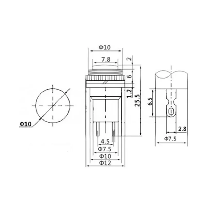  г Ʈ Ǫ  ġ DS-316, , ׸, ο, , ȭƮ, , 10mm, 0.5A 250VAC DS316 OFF (ON), 5 , 20 , 100 