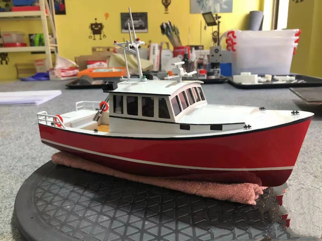 RC Boat Trawler 3D Printing Resin Kit DIY Coloring The Fishing Boat Most  Like A Sunfish 1/18-1/48 Multi-scale Optional