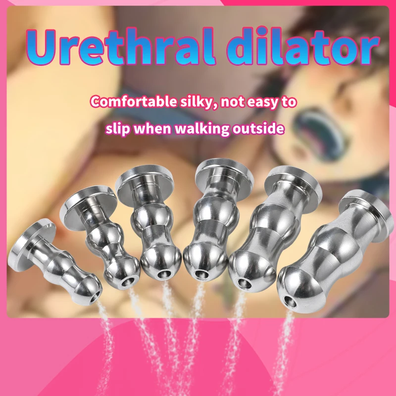 6 Sizes Urethral Catheter Dilator Ejaculation Delay Toy Sex Toys Men Penis Plug Urethral Dil Sounding Urethra Stimulate