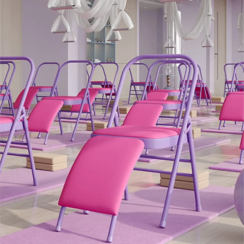 Dining Chair Widened Yoga Chair Professional Auxiliary Thickened And Strengthened Folding Yoga Auxiliary