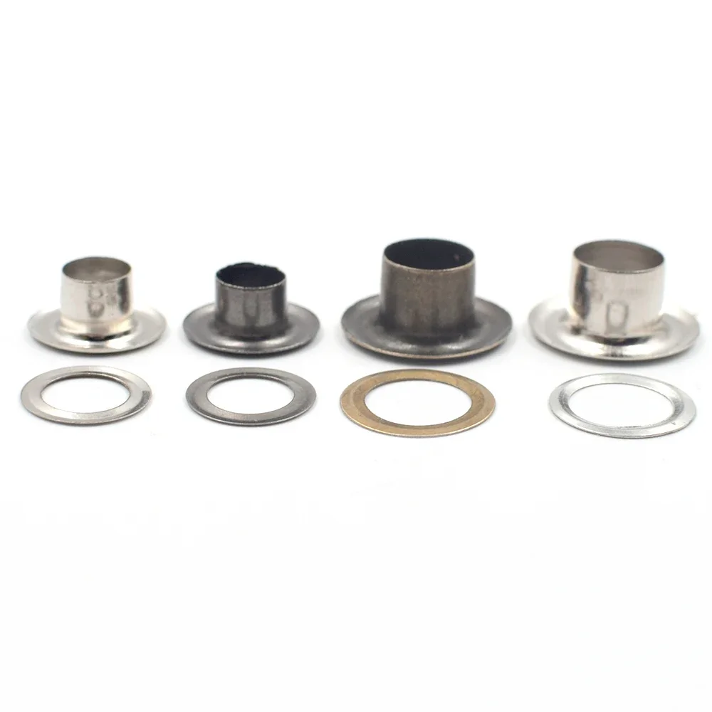 thick fabric high stud Metal gromet eyelets wih washers 6mm/8mm hollow rivets 500sets bulk clothing DIY sewing accessories