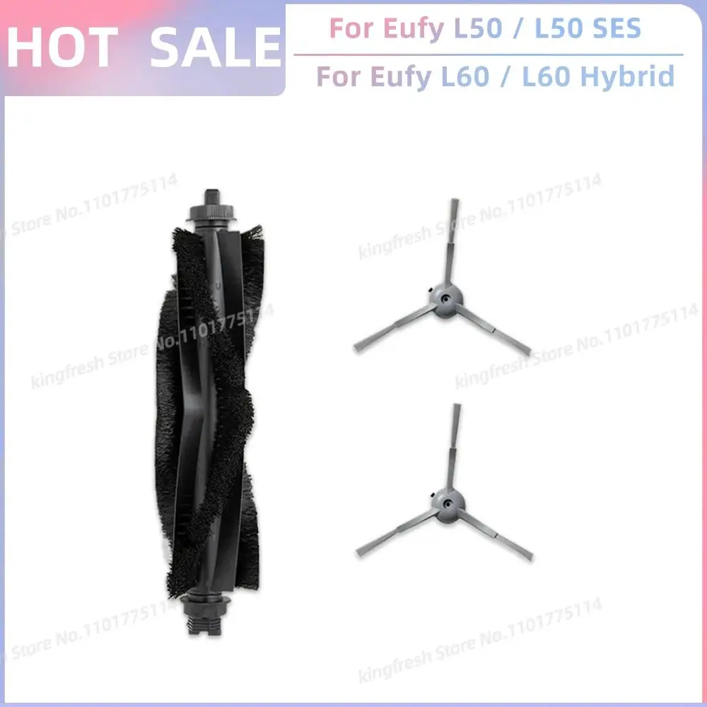 20 Pièces Rechange pour Eufy L60/ L60 SES/ L50/ L50 SES Aspirateur Robot, Kit Accessoires avec 2 Brosses Principales, 8 Filtres (avec éponge), 8 Brosses Latérales, 1 Brosse de Nettoyage, 1 Tournevis