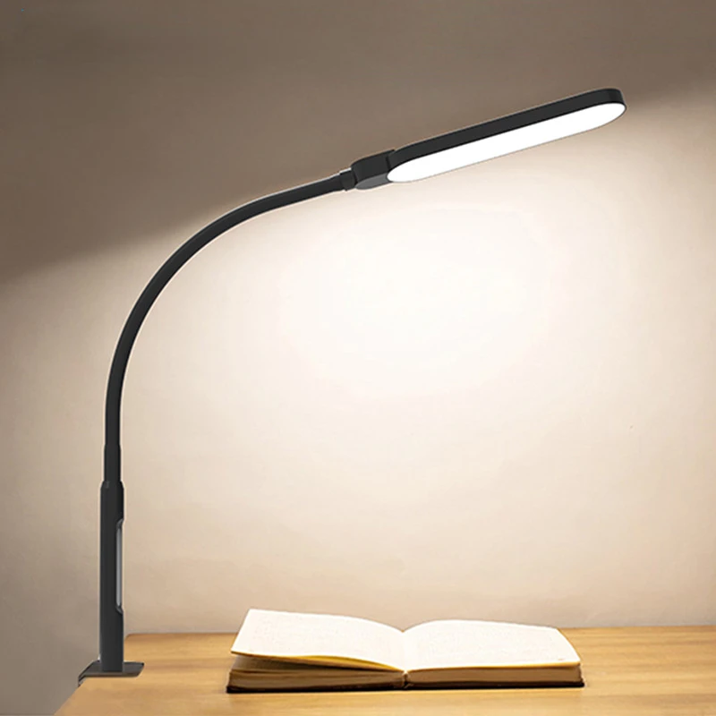 

LED Desk Lamp with Clip USB Flexible LED Reading Book Lamp USB Power Supply LED Night Lights for Bedroom Bedside Reading