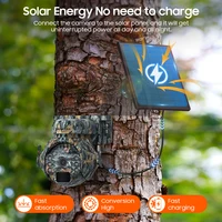 SHIWOJIA 5MP 4G caméras solaires 4G Sim/WIFI sans fil extérieur 360 °   Voir la caméra PTZ à batterie solaire couleur camouflage de surveillance animale 3