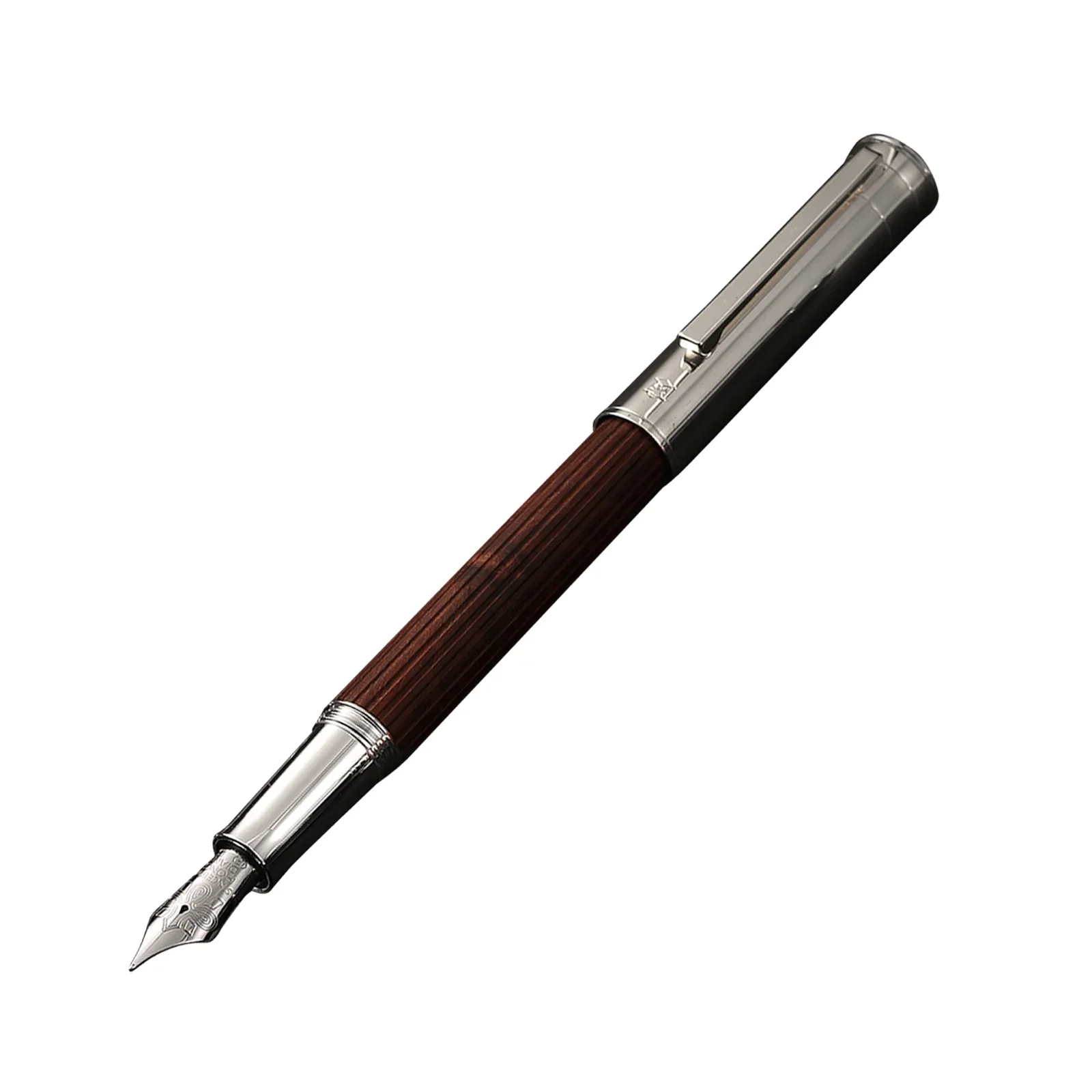 Hongdian 오리지널 우드 블랙 레드 샌달우드 만년필, EF/F 1866 블랙 레트로 시그니처 펜, 사무용품 잉크 펜 선물, 신제품